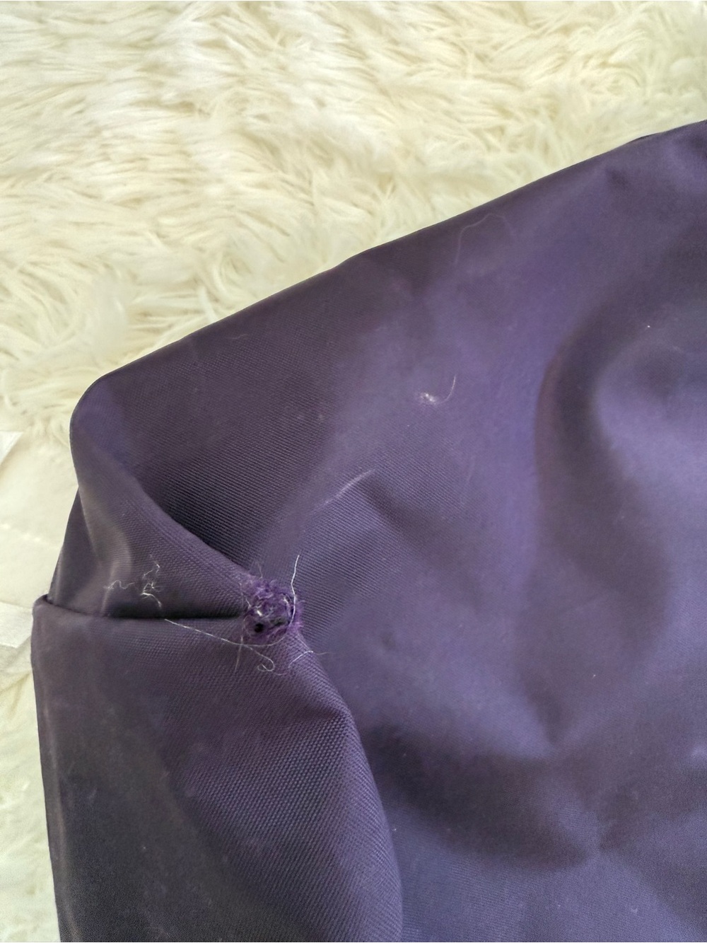 Purple piliage longchamp limited edition Tote Bag with Pink Accents - Picture 8 of 10